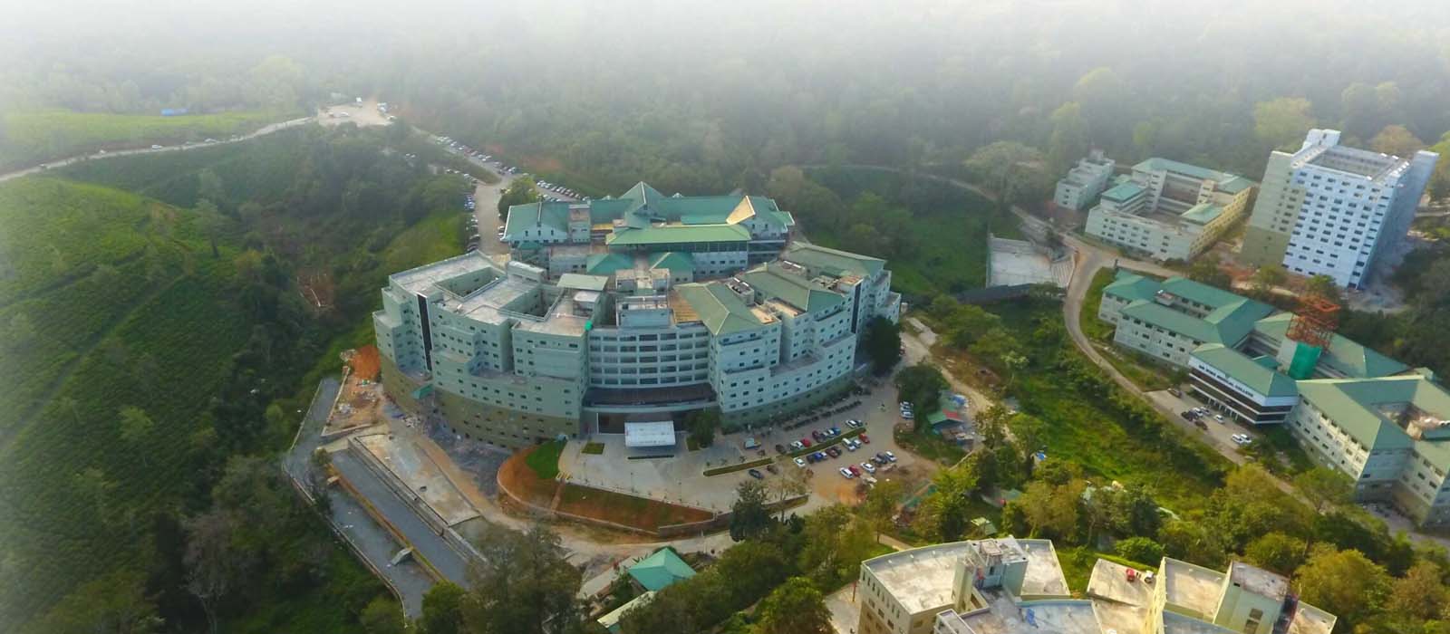 Dr. Moopen's Medical College hospital and academic block